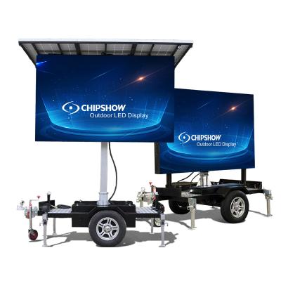 China Chipshow Outdoor Mobile Truck LED Advertising Trailer LED Display Screen Customized for sale