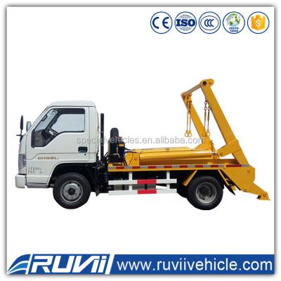 China Diesel fuel 4*2 arm roll garbage truck drop off container loader rear garbage truck price for sale 7420*2430*3130 for sale