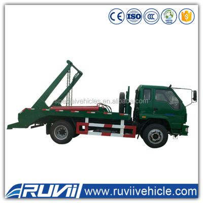 China 5 tons dumper lifting placer container skip rental garbage truck garbage skip loader truck 4570*1770*2100 for sale