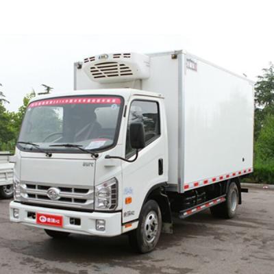 China Manufacturer Price 2 ton freezer refrigerated cold room van truck foton light refrigerator truck with Therm King Refrigerator 4180*1900*1800mm for sale