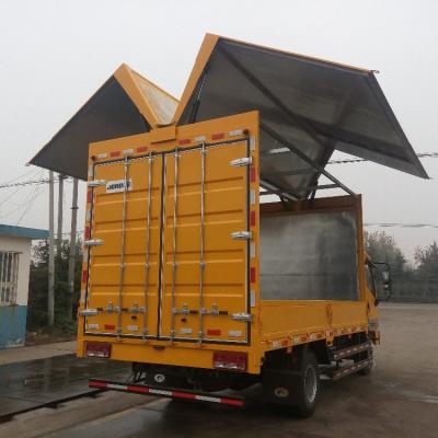 China China Forland Van cargo Lorry Truck /dry van cargo box truck 7550*2450*3470 Wing Opening Van Body Truck 2018/box for sale