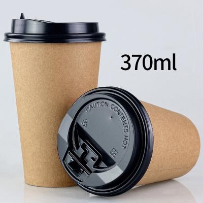 China Disposable Hot Disposable Coffee Paper Cup Wall Gold Foil Double Stamping Logo Coffee Paper Cup Packaging Custom Made for sale