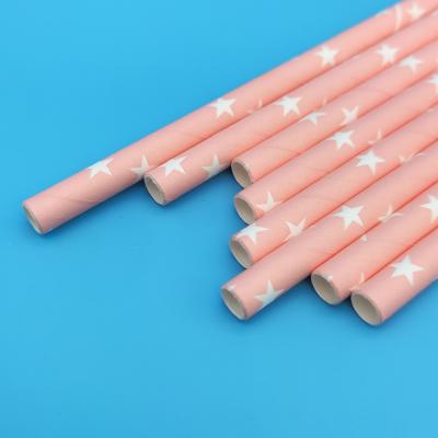 China Eco Friendly Biodegradable Straw Juice Paper Straw Customize Disposable Milk Paper Straw for sale