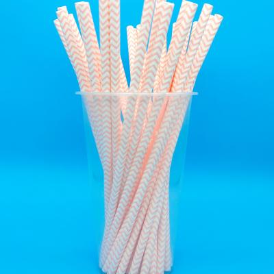 China Amazon Hot Sale Biodegradable Straw Juice Paper Straw Customize Disposable Eco Friendly Straw 6*190 mm for sale