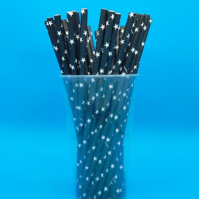 China Biodegradable Amazon Hot Sell Eco Friendly Paper Straw 6*230 Mm Kraft Straw Juice Paper Straw Customize Disposable Milk Straw for sale