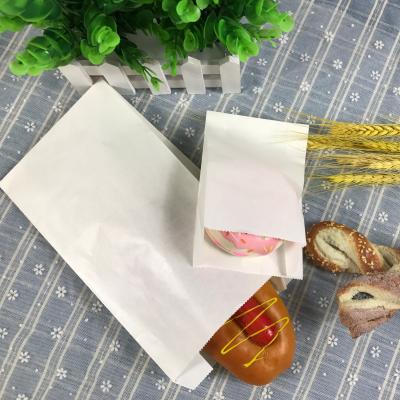 China Wholesale Recycled Materials Factory Food Grade Take Away Food Paper Bags Bread Take Out To Go Snacks Packaging Paper Bags for sale