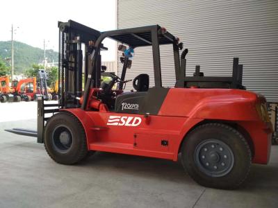 Κίνα Ιστός FD120 3000mm που ανυψώνει 12000kgs βαρύ forklift 12 τόνου φορτηγό προς πώληση