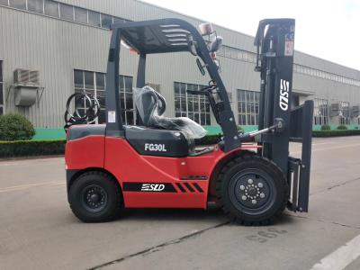 China 3000mm 6k 3t Dual Fuel Gasoline LPG Forklift Machine for sale