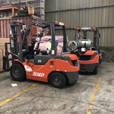 China 4 Way Directional Power Shift 2.5T Gasoline LPG Forklift Loader for sale