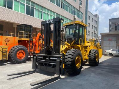 China El marco encajonado 20T carga la carretilla elevadora de Off Road para el terreno áspero en venta