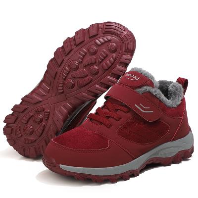 China XTDH Brand Light Color Red Keep Warm Ladies Synthetic Leather Womens Sport Shoes for sale