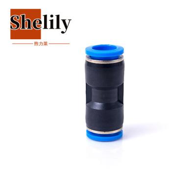 China Building Material Straight Stores PU Union 1/4 Push To Connect Fitting Pneumatic Quick Connect Air Fitting for sale