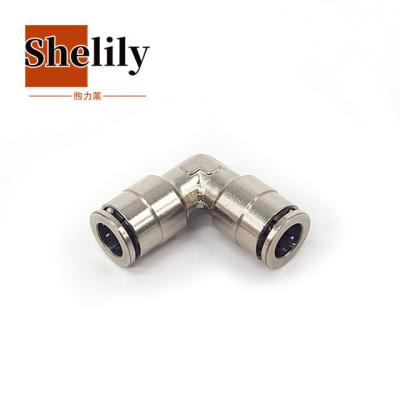 China Building Material Stores Elbow Brass Pneumatic Tube Fittings Nickel Plated NPT BSP Threaded Fittings for sale