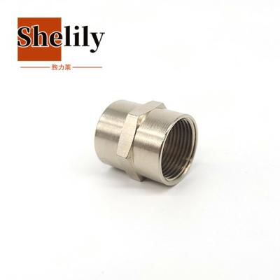 China Hose Lines Connect Nipple Double Female Threaded Fitting Brass Hose Adapters for sale