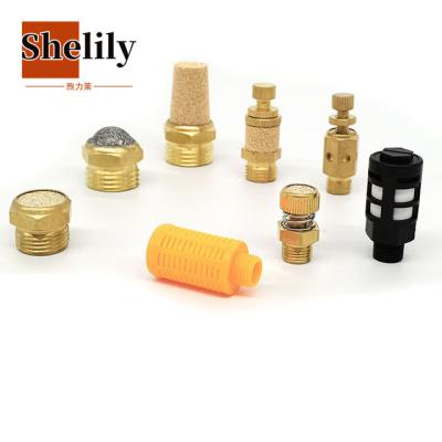 China Construction Material BSL BD BESL BSLM Shops BSL BD BESL BSLM Pneumatic Brass Air Exhaust Muffler Male Wire Air Muffler Goldtone for sale