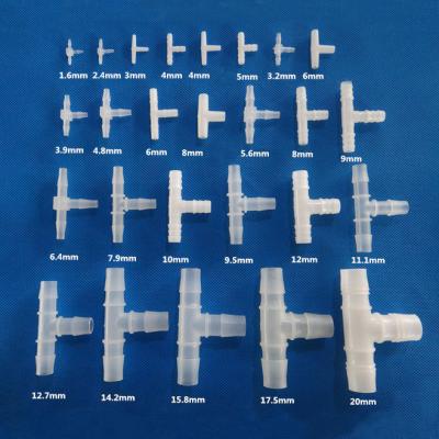 China Be Used With Polypropylene Equal Barb T Tee 1/4