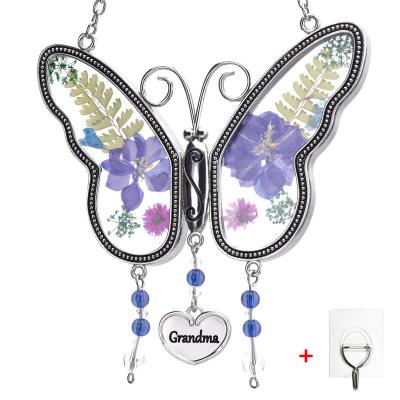 China Metal Manufacturer Direct Yellow Crystal Ornament Butterfly Christmas Butterfly Ornament for sale