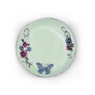 China New Arrival Metal High Quality Jewelry Bowl Dish Hand Size Round Jewelry Dish for sale