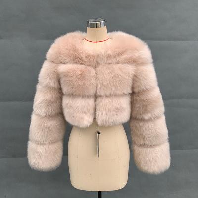 China 2022 Latest Spring Faux Fur Coat Women Breathable Fox Fur Shorts Imitation Coat for sale