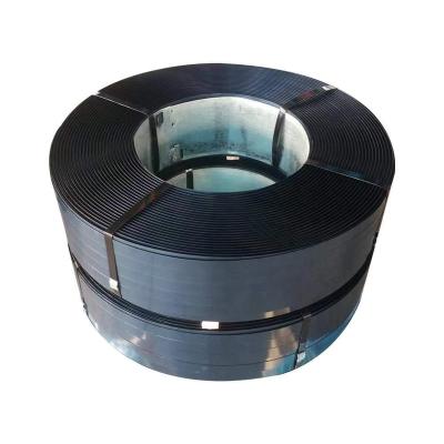 China Machine Packing Hot Sale 12.7mm Sliver Painted And Black Waxed Steel Band Strapping For Packing From China Factory for sale