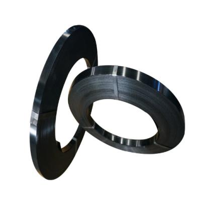 China machine packing black painted steel strapping/chinese strap/belt metal packing steel band supplier for sale