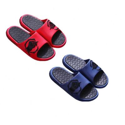 China Fashion Trend Slides Custom Black Man Sandal Shoes Mens PVC Soft Sole Slide Sandals With Logo for sale