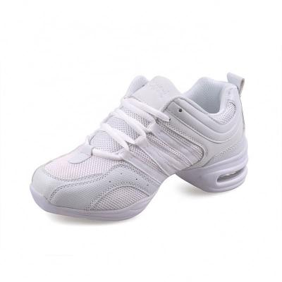 China Good Quality Professional Dancer Shoes Dance Shoes Fashionable Shock Absorption Sports Running Dance Lace Up White Sneakers Women for sale