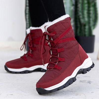 China Winter Waterproof Hot Sale High Top Warm Comfortable Snow Shoes Women Waterproof Boots for sale