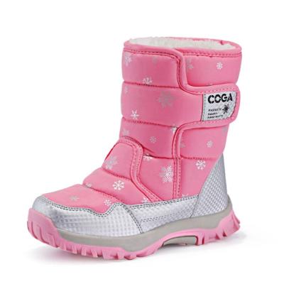 China Wholesale Insulative Winter Style Hook and Loop Toddler Child Snow Boots Warm Outdoor Comfort Keep Warm Girls Boots for sale