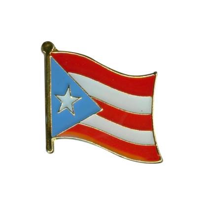 China Europe The Commonwealth of Puerto Rico Flag Lapel Pin for sale