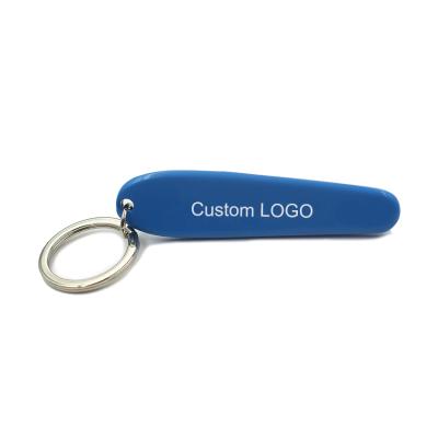 China Portable Logo Beer and Beverage Bottle Opener Key Chain Plastic Bottle Opener Portable Promotional Gift for sale