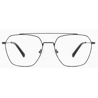 China For High End Wear Beautiful Metal Optical Glasses Frame Pattern Glass Support Customization for sale