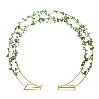 Chine Folding Arch The Romantic Wedding Decoration Metal Circle Wedding Stents Flower Stand Garden Arch Outdoor Backdrop à vendre