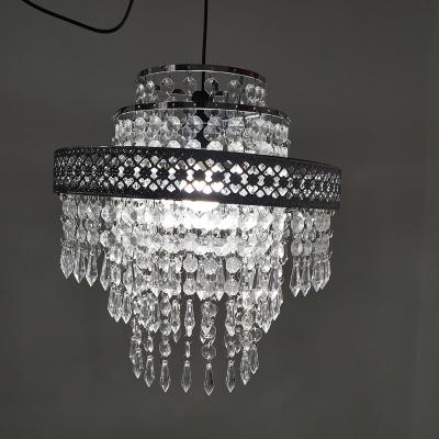 Китай New Modern Event Decor Flower Frame Three Stairs Crystal Bead Chandelier продается