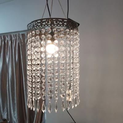 Китай Contemporary Home Decor Folded Flower Cylinder Top Pearl Chandelier With Drops продается