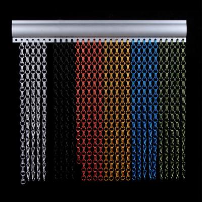 China Hot Selling Decorative Aluminum Blackout Products Chain Link Fly Screen Curtain for sale