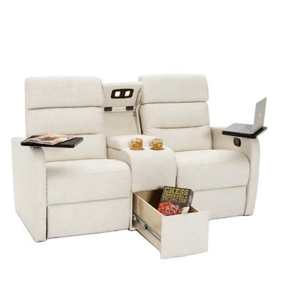 China Durable Business Recliner VIP / JKY Luxury Luxury RV Furniture Design Double Seating Sectional Reclining Zero Wall Sofa For General Leisure Seat for sale