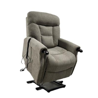 China JKY Massage Furniture Modern Design Power Top Grain Leather Lift Aid Recliner With Massage Function For Older Elder Disable for sale