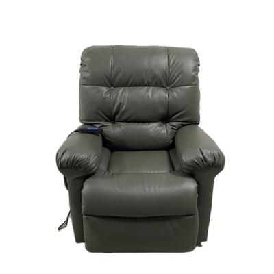 China JKY Massage Furniture Modern Design Top Grain Leather Power Lift Aid Recliner With Massage And Cup Holder Function For Older for sale