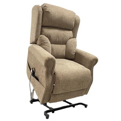 China JKY Massage Furniture Multifunctional Design Grain Leather Power Lift Upper Aid Recliner With Massage Function For Elder for sale