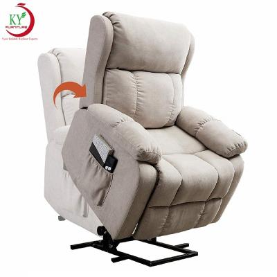 China (Size)JKY Furniture Power Lift Recliner Adjustable Sofa Chair Lounge Multifunctional Foldable Recliner Chair for sale