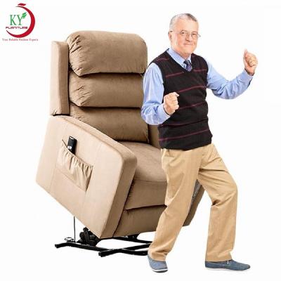 China (Size) Modern JKY Furniture Electric Power Lift Recliner Chair Adjustable Leisure Leather Recliner Chair for sale