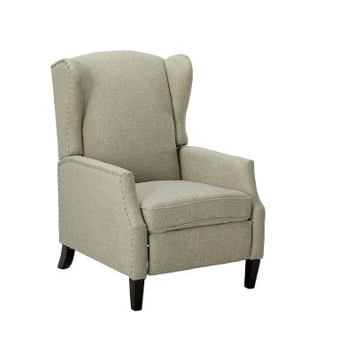 China JKY Foldable Furniture Single Reclining Seater Fabric Adjustable Push Back Recliner Chair for sale