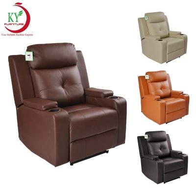 China JKY Modern Furniture Living Room Home Theater Power Electric Adjustable Sofa Recliner Chair for sale