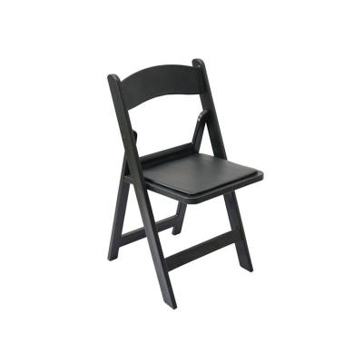 China Water Proof Outdoor Black Plastic Folding Chair Portable Folding Chair Event Chair for sale