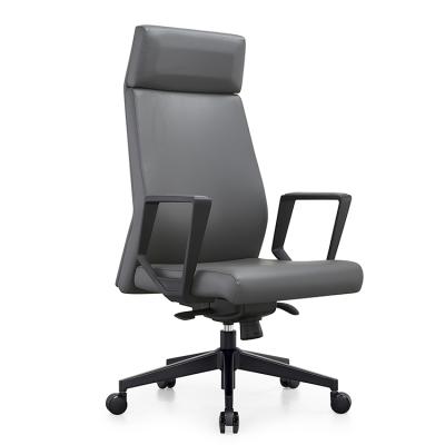 China Cheap Price Modern Revolving Office Chairs Ergonomic Executive PU Leather Swivel Office Chair for sale