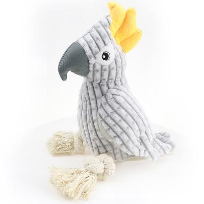 China Wholesale Viable Healthy Bite Molars Bird Parrot Grain Pineapple Corduroy Plush Toy Stuffed Animal Pet Supplies Viable for sale