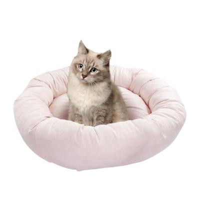 China Best Round Amazon Travel Pet Supplies Luxurious Pet Beds Removable Washable Non-Slip Bed Maker for sale