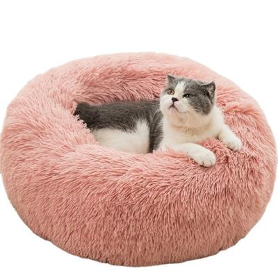 China Breathable luxury round plush warm other pet beds and accessories luxury pet bed for sale