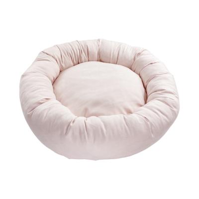 China New Travel Waterproof Washable Plush Around Faux Fur Long Fur Removable Non-Slip Designer Dog Bed for sale